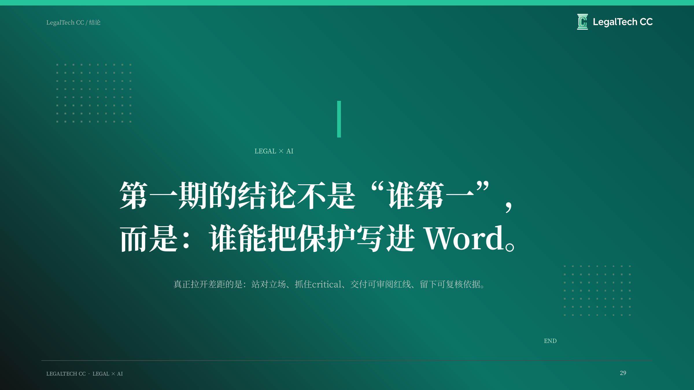 第一期法律AI监测的最终结论