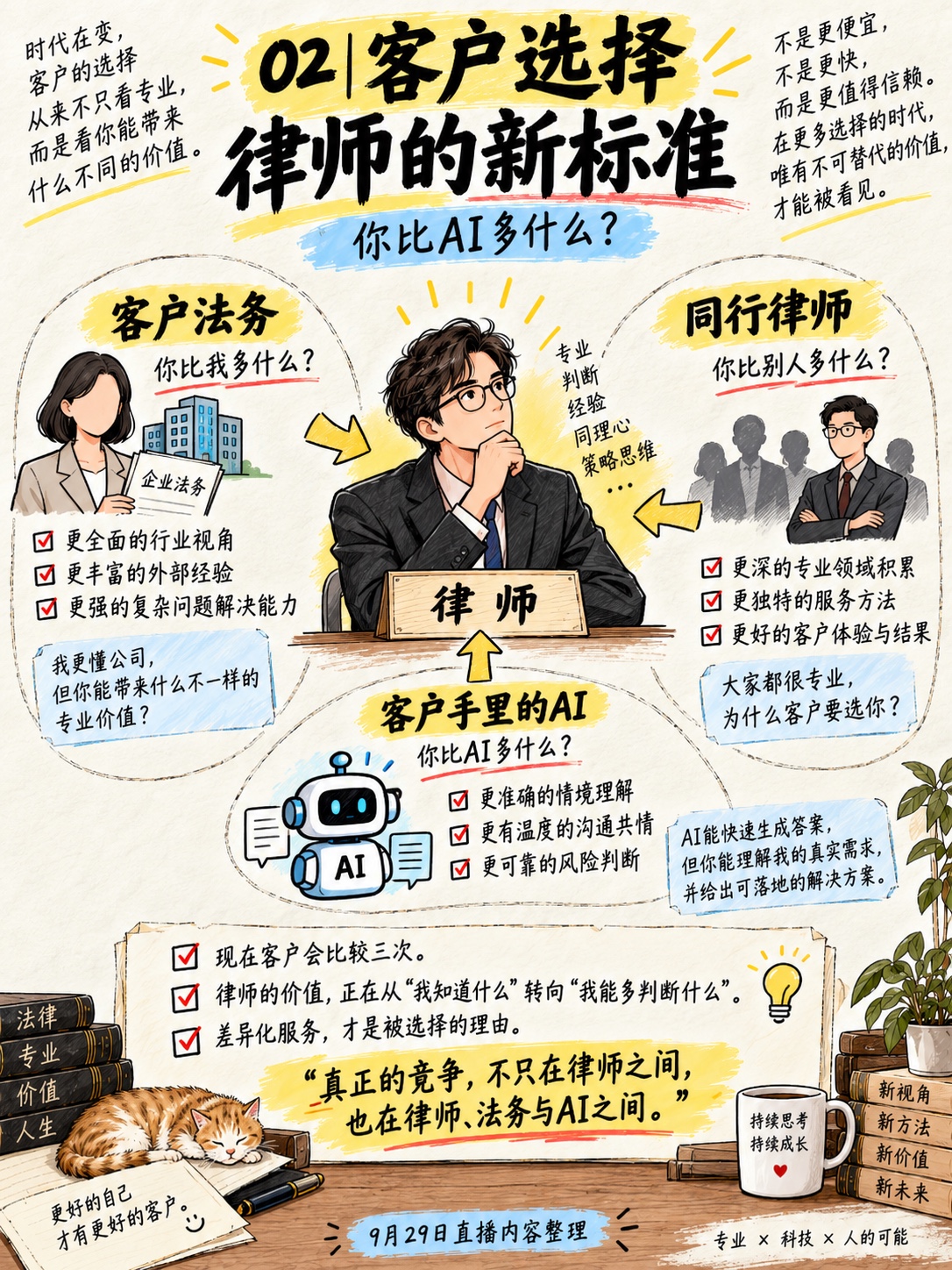 知识图三:客户如何在法务、同行律师和 AI 之间选择律师